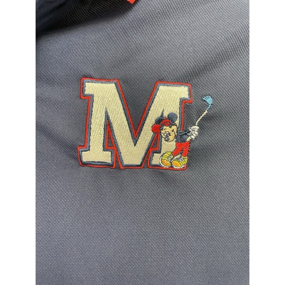 Disney Polo Sz XL Mickey Golfing Embroidered Navy Blue Polo Shirt (H20) EUC - Picture 3 of 5